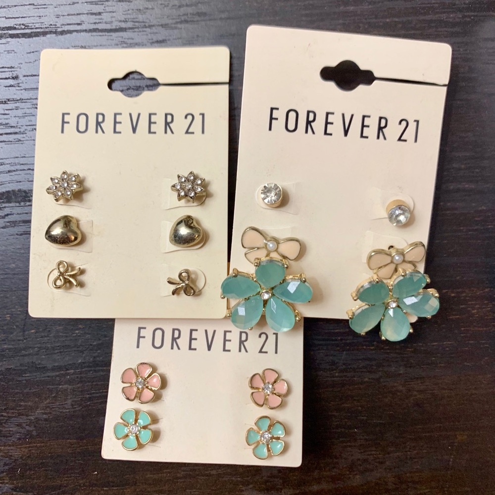 Set of 3 Forever 21 Earring Combinations